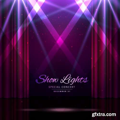 Spotlights - Stage Background