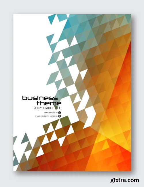 Vector poster design template 12X EPS