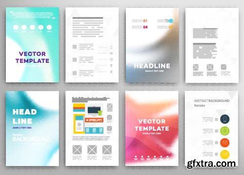 Vector poster design template 12X EPS