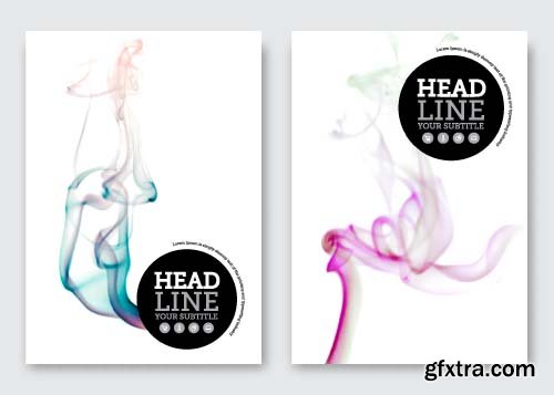 Vector poster design template 12X EPS