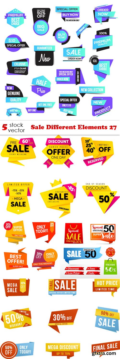 Vectors - Sale Different Elements 27