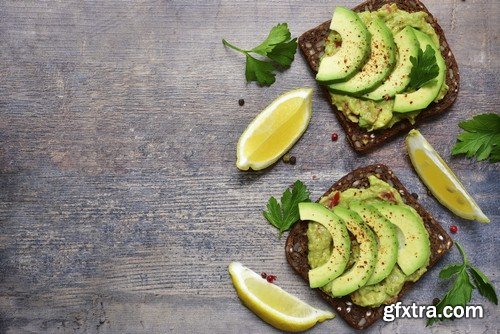 Toasts with avocado - 5 UHQ JPEG