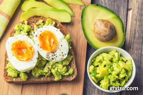 Toasts with avocado - 5 UHQ JPEG