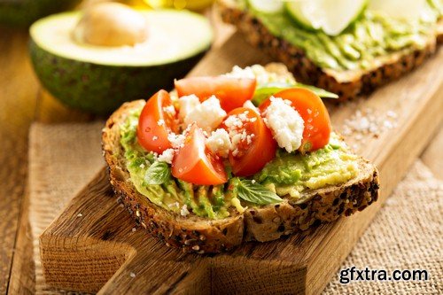 Toasts with avocado - 5 UHQ JPEG