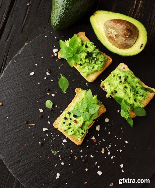 Toasts with avocado - 5 UHQ JPEG