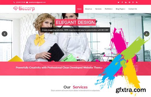 CM - Becorp wordpress theme free version 1376013