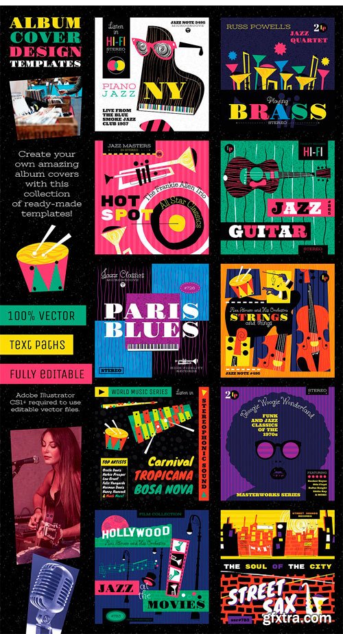 CM 1319827 - Musical Graphics & Design Templates