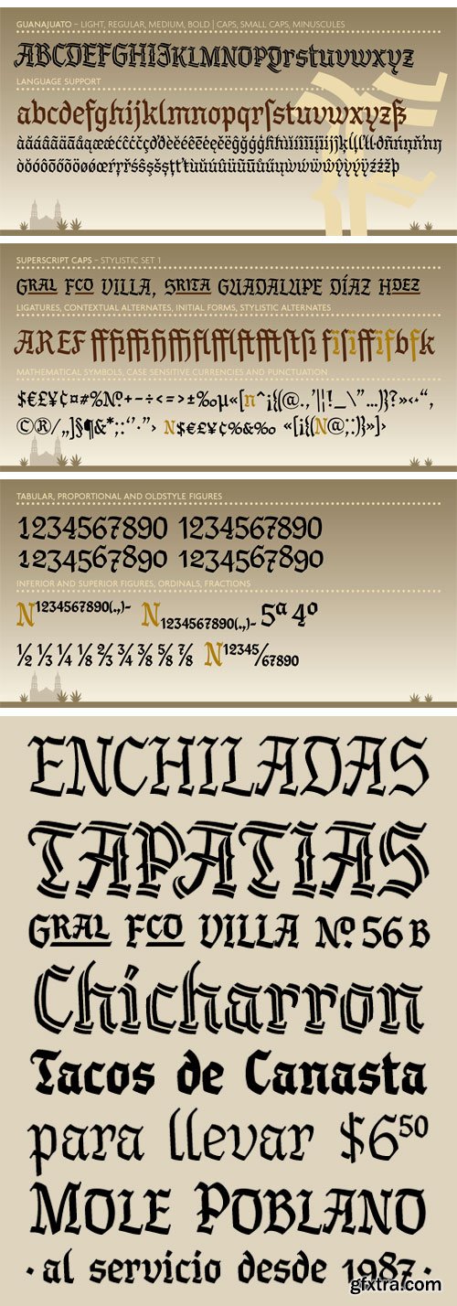 Oro y Plata Font Family