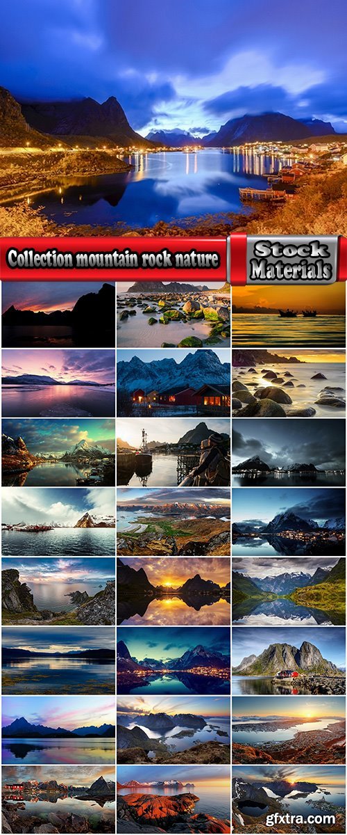 Collection mountain rock nature landscape norway bay wooden house sunset sea ocean 25 HQ Jpeg