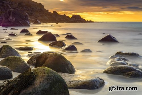 Collection mountain rock nature landscape norway bay wooden house sunset sea ocean 25 HQ Jpeg