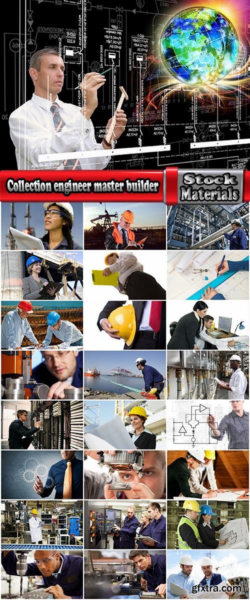 Collection engineer master builder businessman factory manufacture construction invention 25 HQ Jpeg