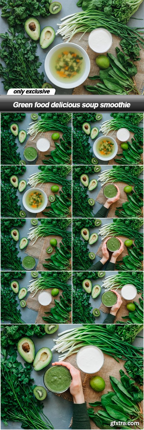 Green food delicious soup smoothie - 9 UHQ JPEG