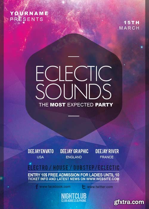 Eclectic Sound V29 FlyerTemplate