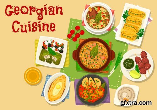 National cuisine of countries 1 - 9 EPS