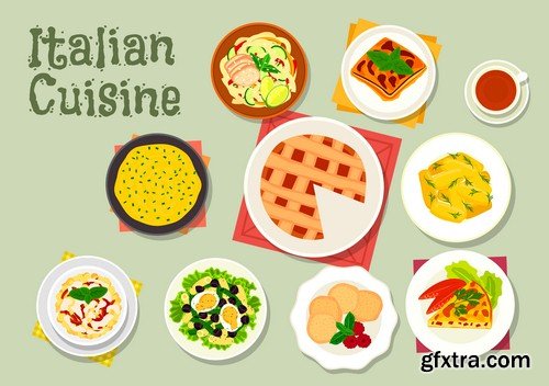 National cuisine of countries 1 - 9 EPS