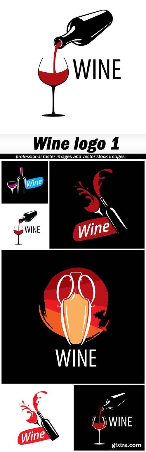 Wine logo 1 - 6 EPS