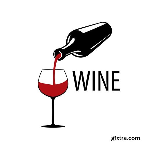 Wine logo 1 - 6 EPS