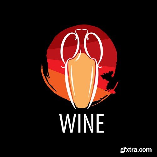 Wine logo 1 - 6 EPS