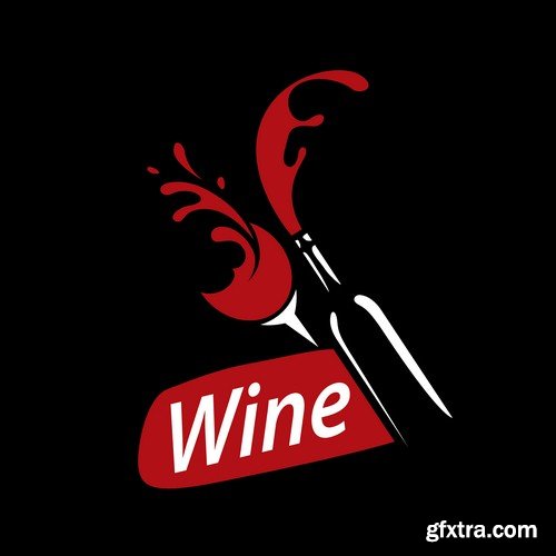 Wine logo 1 - 6 EPS