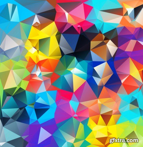 Abstract geometric background 12x EPS