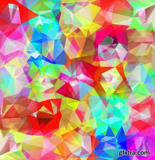 Abstract geometric background 12x EPS