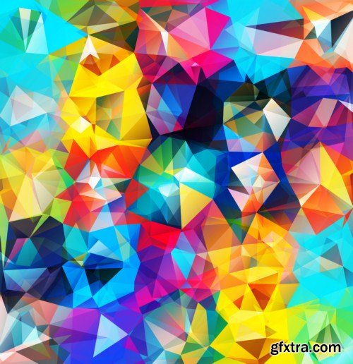 Abstract geometric background 12x EPS