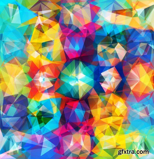 Abstract geometric background 12x EPS