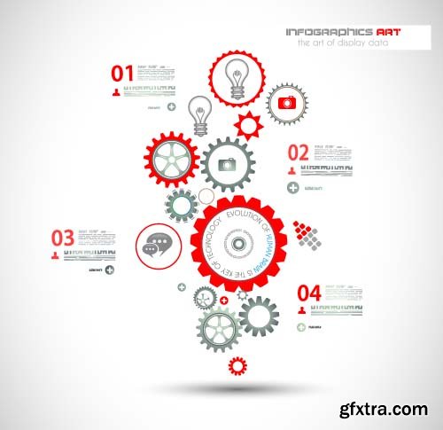 Infographics Design Templates set 16X EPS