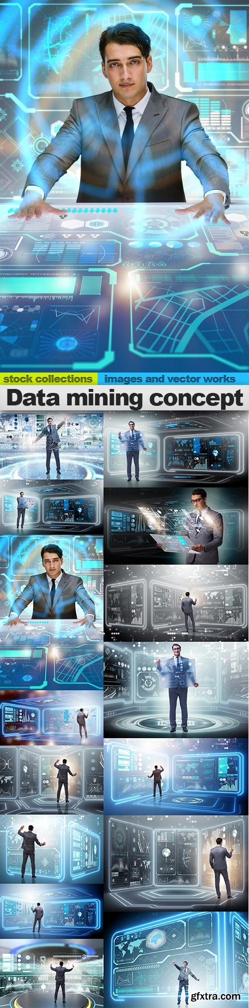 Data mining concept, 15 x UHQ JPEG