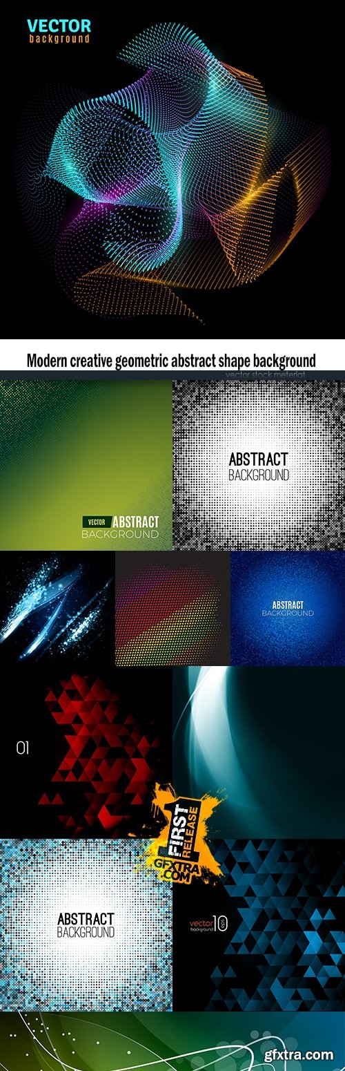 Modern creative geometric abstract shape background