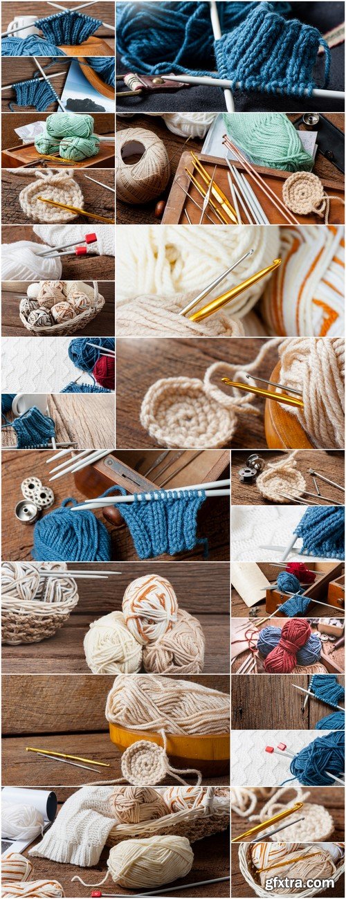 Knitting wool yarn and crochet 24X JPEG