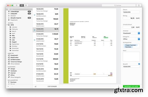 Receipts 1.4.5 Multilingual (Mac OS X)