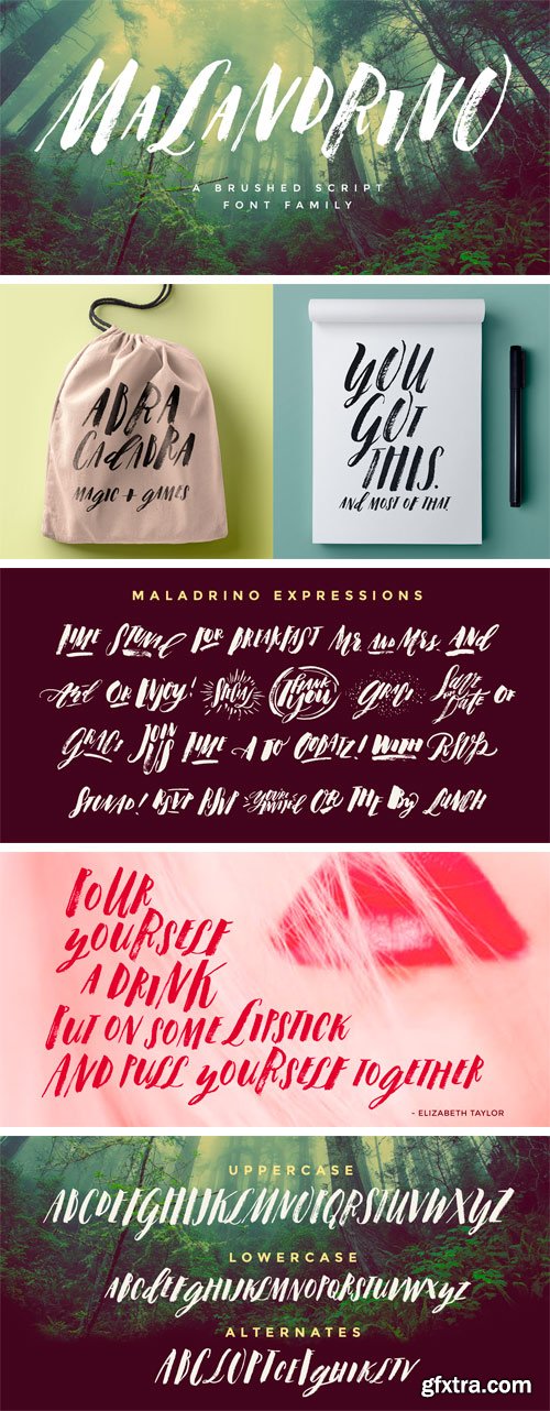 Malandrino Font Family