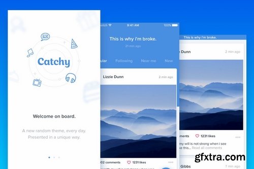 Catchy - Social Media App Template