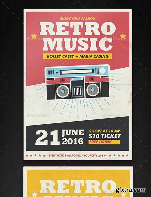 GraphicRiver - Retro Music Flyer 15935705