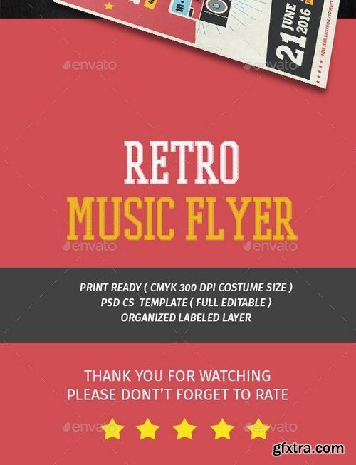 GraphicRiver - Retro Music Flyer 15935705