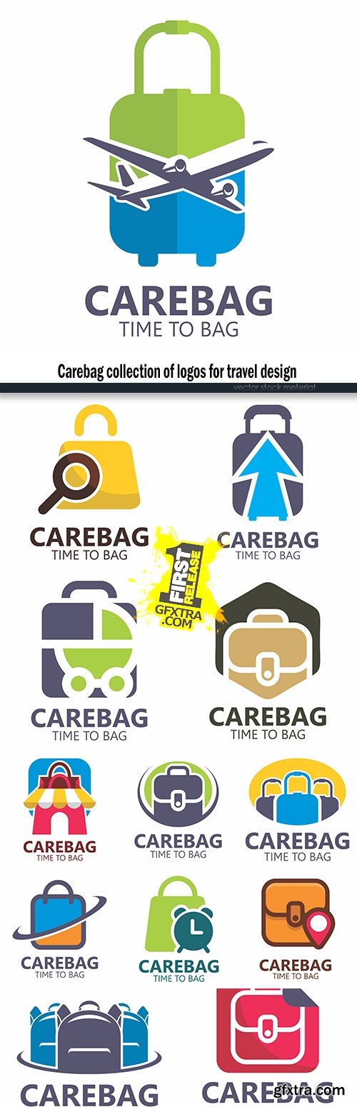 Carebag collection of logos for travel design