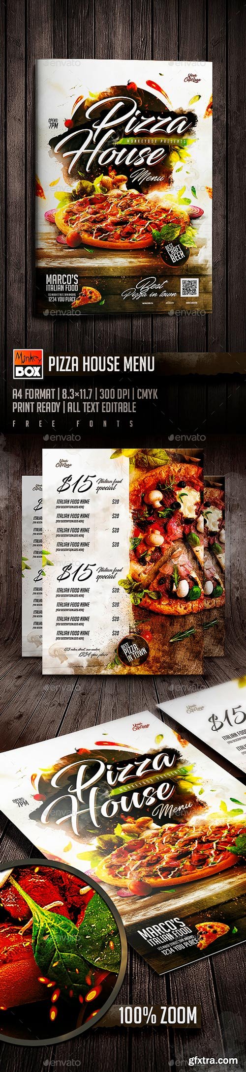 GraphicRiver - Pizza House Menu - 19667416