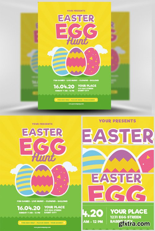 Easter Egg Hunt Flyer Template v3