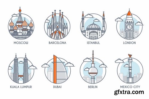 World skylines and Landmarks