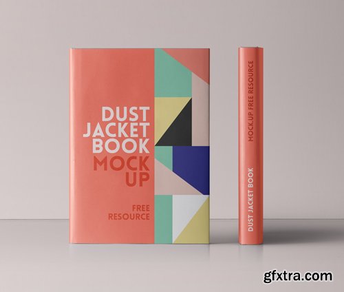 Psd Dust Jacket Book Mockup Vol 4