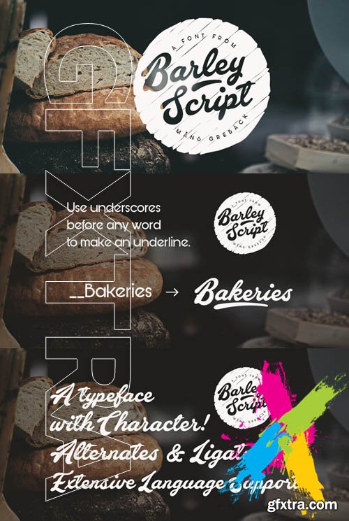 Barley Script font family