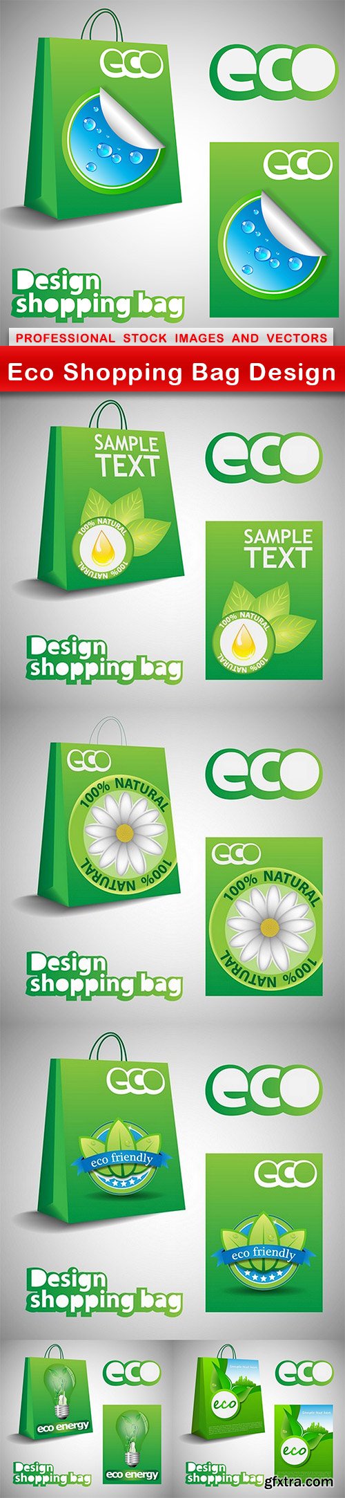 Eco Shopping Bag Design - 6 EPS