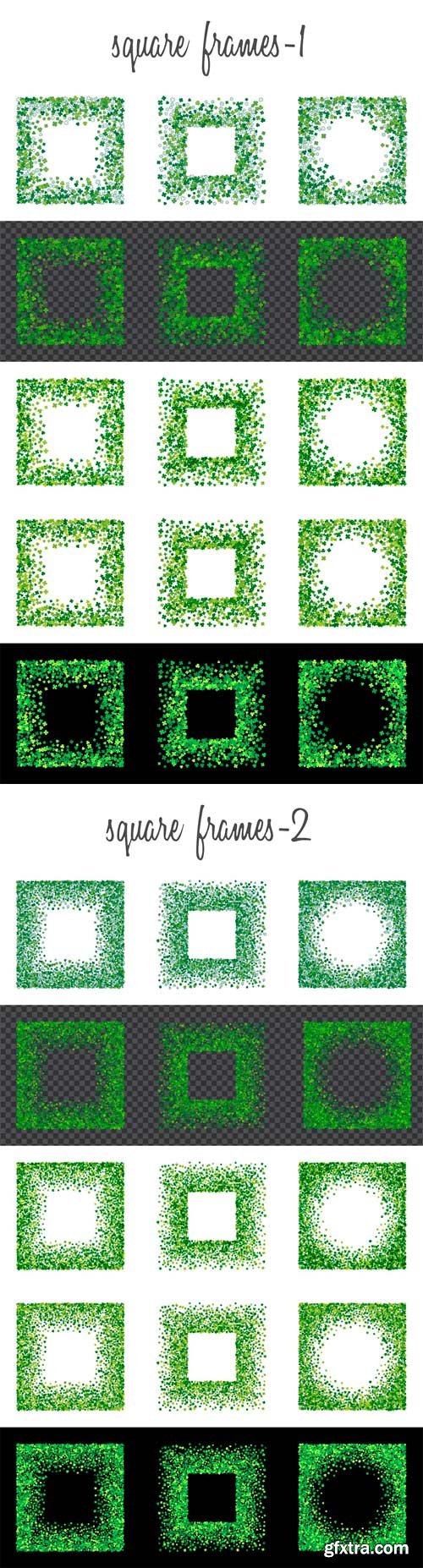 CM 1341824 - Green Clover Frames and Borders