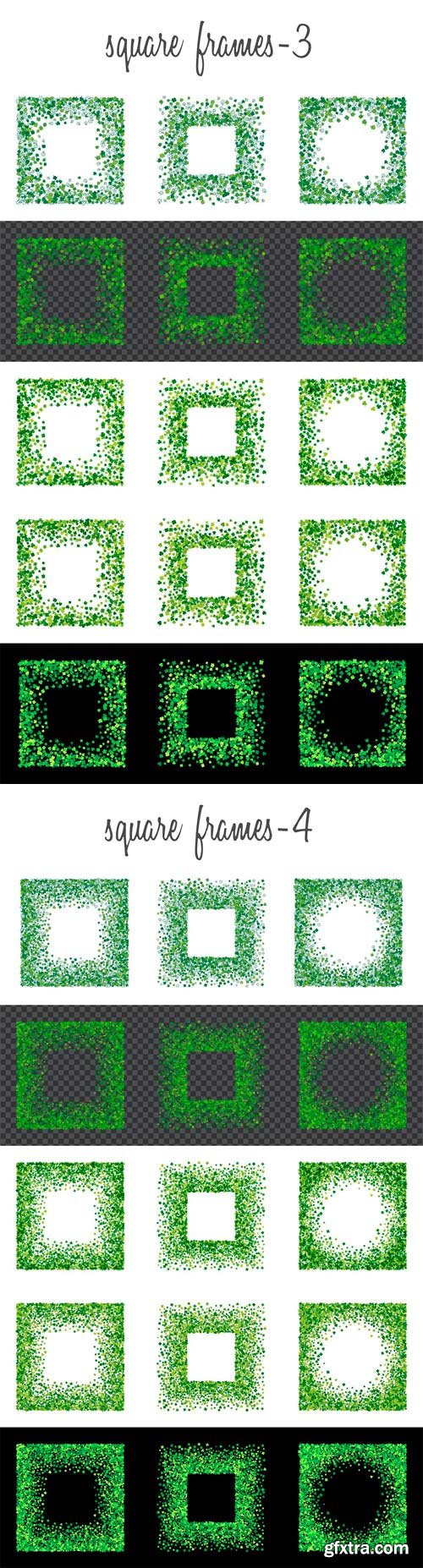 CM 1341824 - Green Clover Frames and Borders