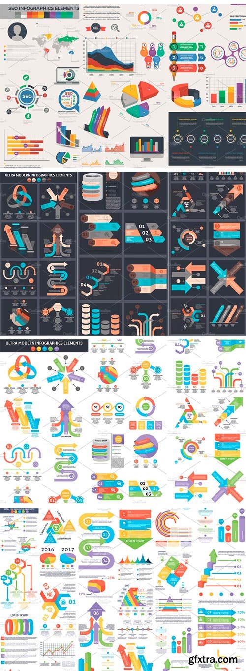 CM 1339991 - 1000 Big Bundle Infographic Elements