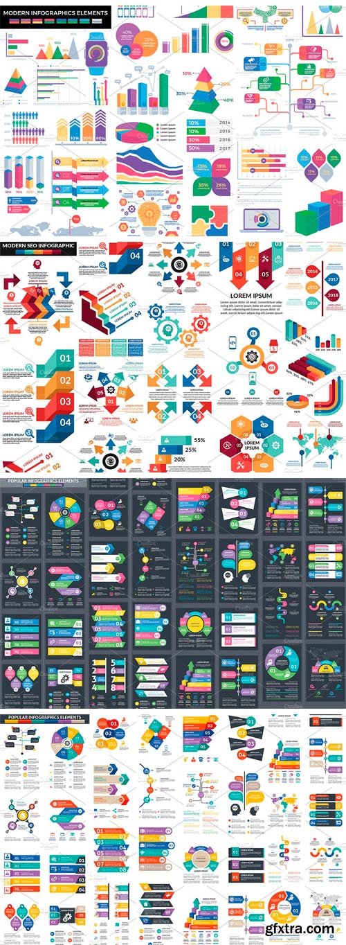 CM 1339991 - 1000 Big Bundle Infographic Elements