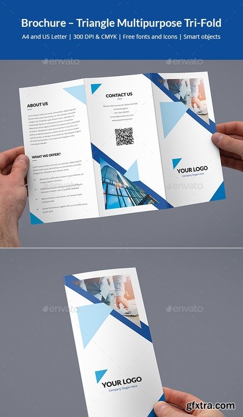 GraphicRiver - Brochure – Triangle Multipurpose Tri-Fold 19468244