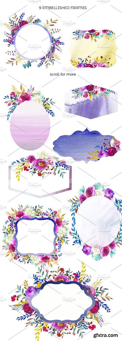 CM - Angie Bright Watercolor Floral Set 1164553