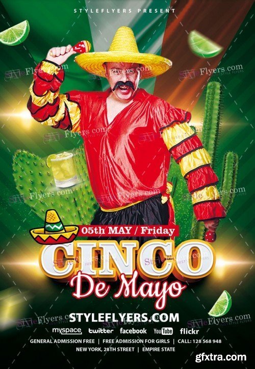 Cinco de Mayo PSD Flyer Template 20